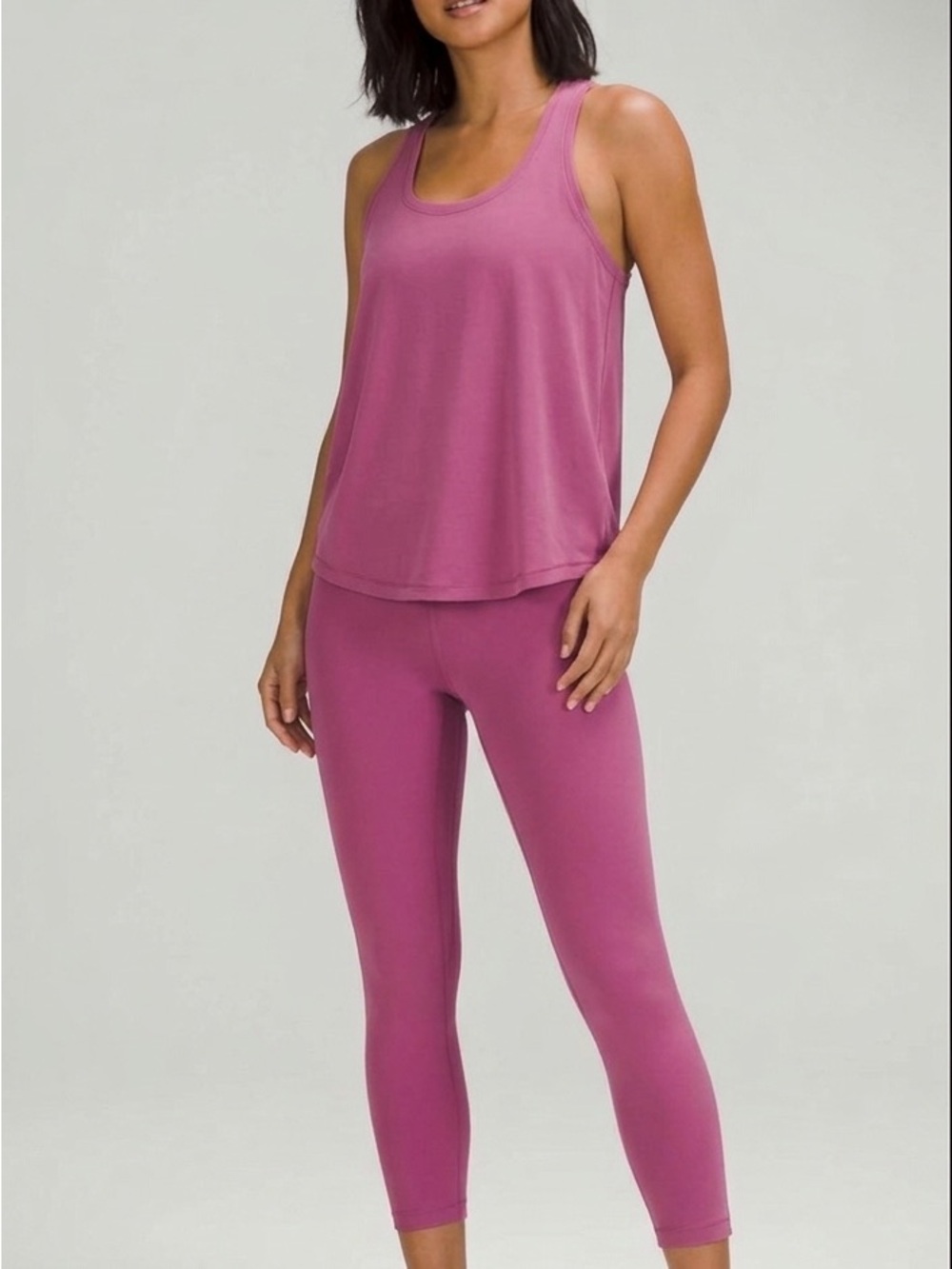 lululemon athletica velvet dust cool racerback Tank & align Legging Set sz 6